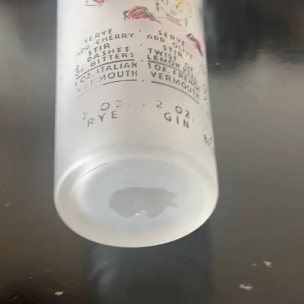 Vintage Cocktail Mixing Glass
